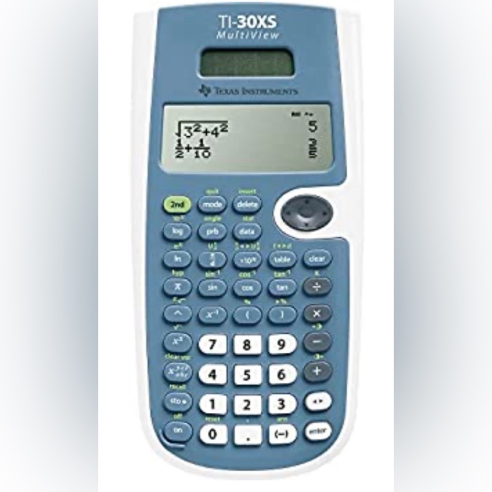 TI 30xs calculator with cover